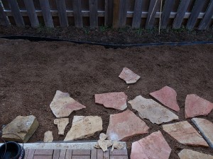 veneer stone on patio